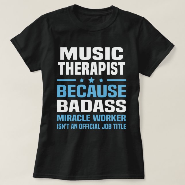 T-shirt Thérapiste de musique (Design devant)