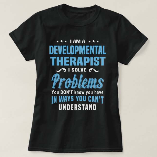 T-shirt Thérapiste du développement (Design devant)