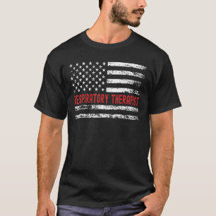 T-shirt Thérapiste respiratoire Rigger USA Profession drap
