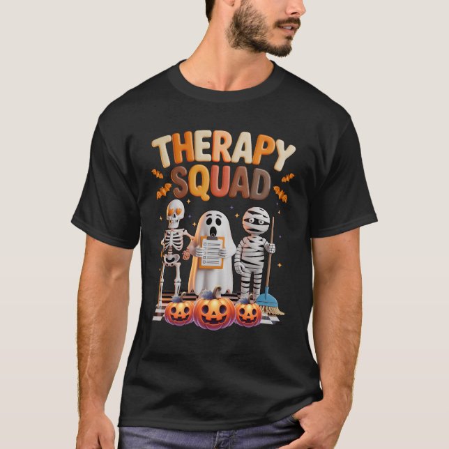 T-shirt Therapy Squad Halloween Ot Pt Slp Physical Therapi (Devant)