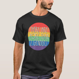 T-shirt There Are More Than 2 Genders Rainbow LGBTQ Omnise