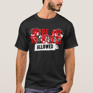 T-shirt There are no rules allowed tete de mort crane skul