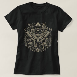 T-shirt Therian Fairycore esthétique Luna Moth Cottagecore