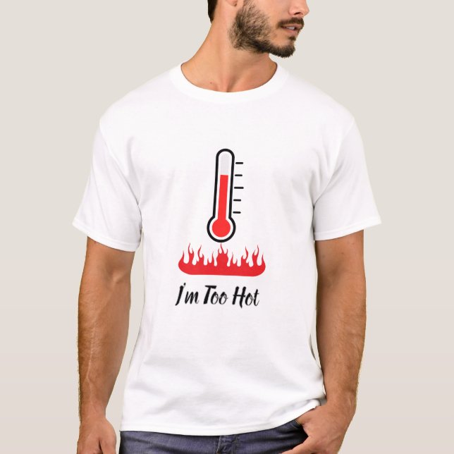 T-Shirt Thermomètre de Feu Chaud & Épicé (Devant)