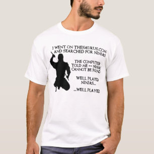 T-shirt Thesaurus Ninjas Chemise drôle de Ninja