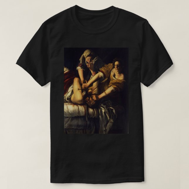 T-shirt These Hoes Ain&x27;t Loyal Judith Beheading Holofe (Design devant)