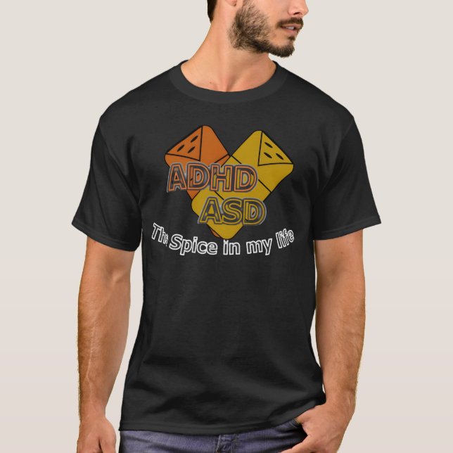 T-shirt TheSpiceInMyLife ADHD ASD vintage (Devant)