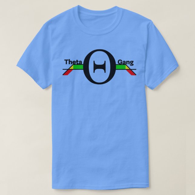 T-shirt Theta Gang Sleek Design pour les commerçants (Design devant)