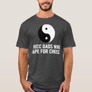T-shirt Thicc Dads Qui Vape Le Jour Du Père Du Christ