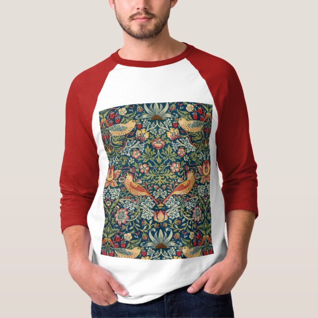 T-shirt Thief de fraises par William Morris (Devant)