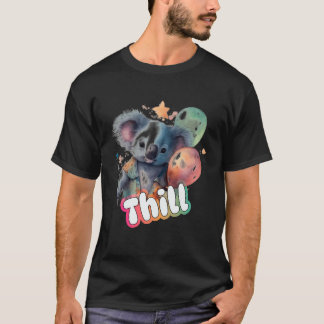 T-shirt Thill - Nom Du Garçon Avec Cute Koala