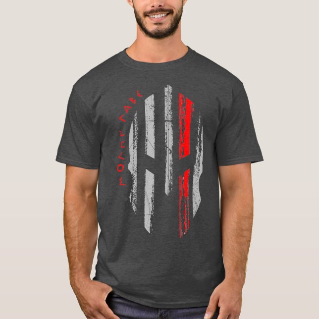 T-shirt Thin Red Line Fire Firefighter Spartan Warrior (Devant)