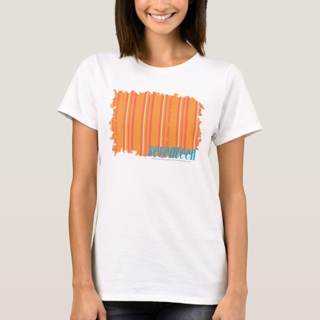 T-shirt Thin Stripes Orange 2 (Devant)