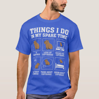 T-shirt Things I Do In My Spareime Capybara Funny Capybara