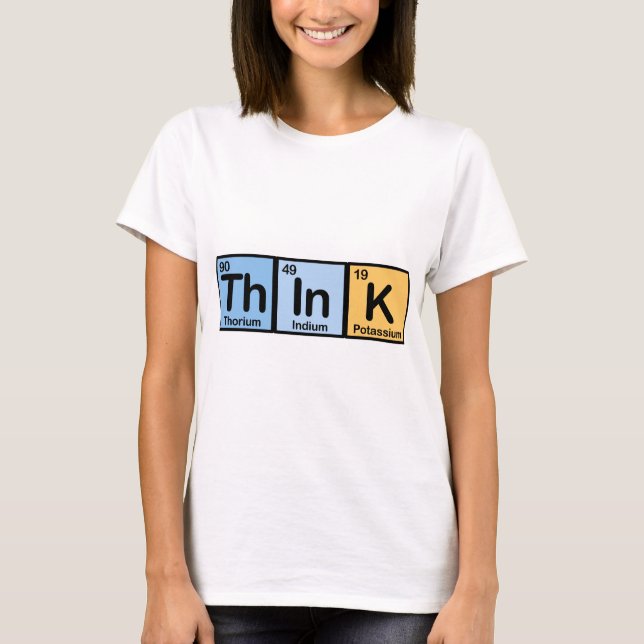 T-shirt Think a fait des éléments (Devant)
