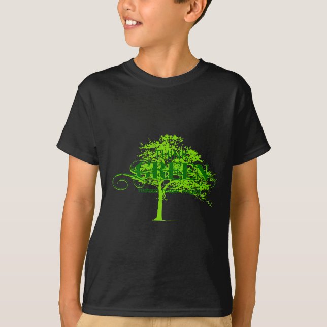 T-shirt Think Green  (Devant)