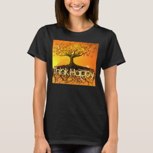 T-shirt Think Happy Original Art-Roots Run Deep