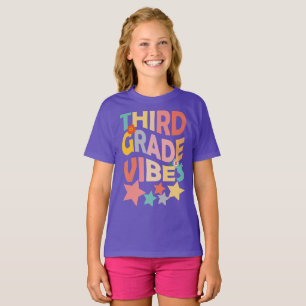 T-shirt Third Grade Vibes For Girls Boys 3rd Grade Teacher