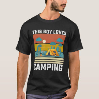 T-shirt This Boy Loves Camping girl
