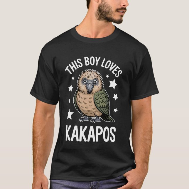 T-shirt This Boy Loves Kakapos Funny Kakapo (Devant)