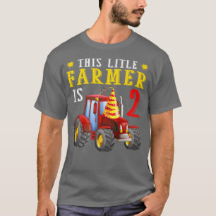 T-shirt This Farmer Is 2nd Birthday Matching Tractor Farm 