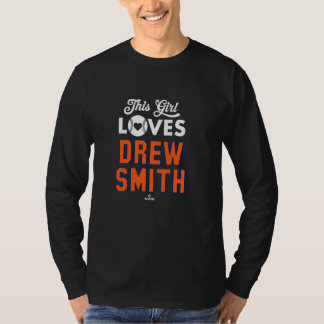 T-shirt This Girl Loves Drew Smith New York Baseball MLBPA