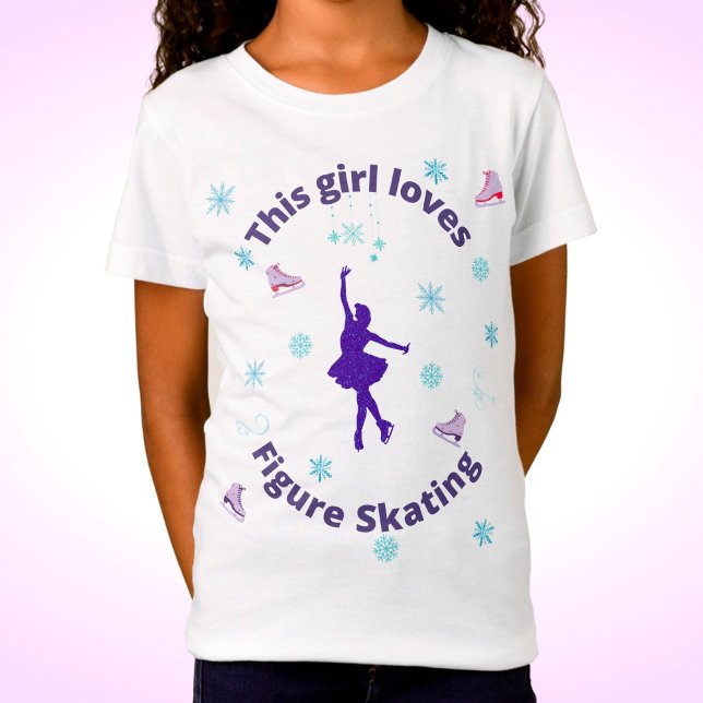T-Shirt This Girl Loves Figure Skating (Créateur téléchargé)