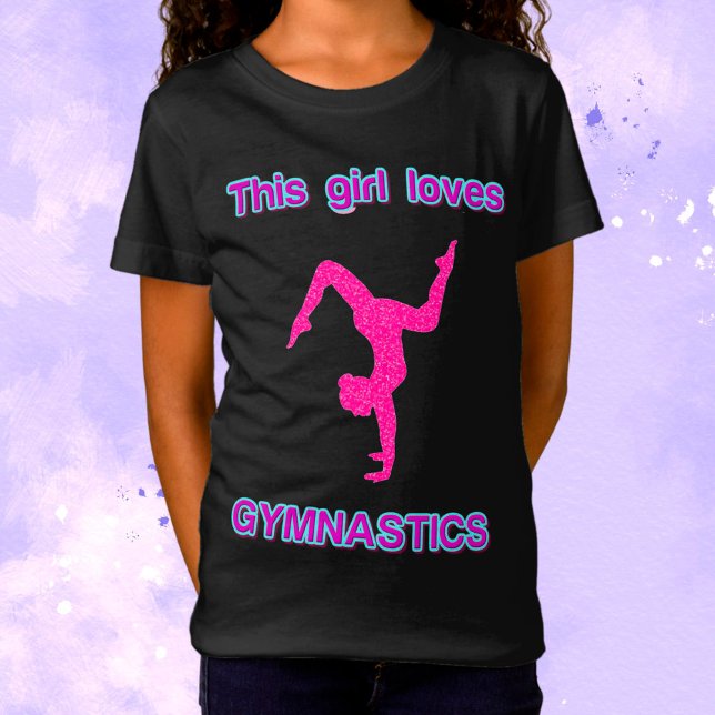 T-Shirt This Girl Loves Gymnastics (Créateur téléchargé)