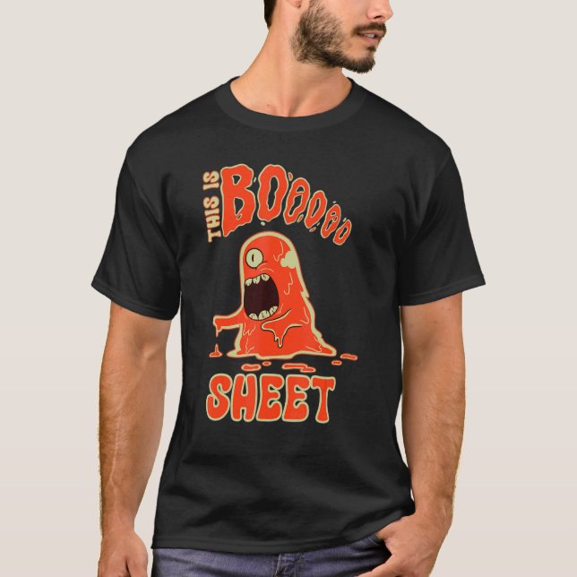 T-shirt This Is Boo Sheet Ghost Retro Halloween Costume Me (Devant)