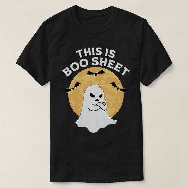 T-shirt This Is Boo Sheet Ghost Retro Halloween Costume Me (Design devant)