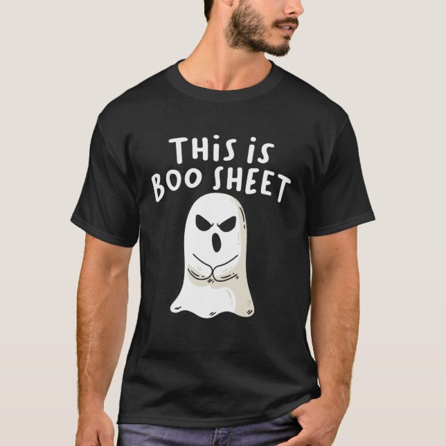 T-shirt This Is Boo Sheet Ghost Retro Halloween Costume Me (Devant)