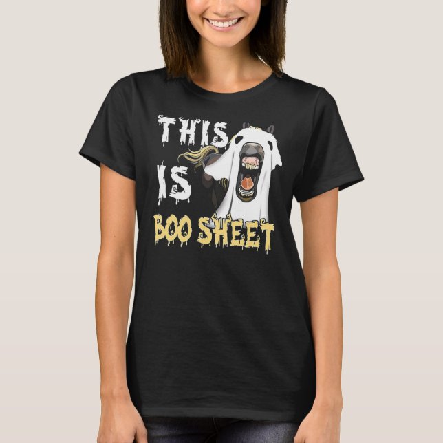 T-shirt This Is Boo Sheet Horse (Devant)