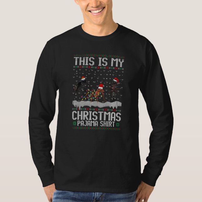 T-shirt This Is My Christmas Lights Pajama Ant  Xmas (Devant)