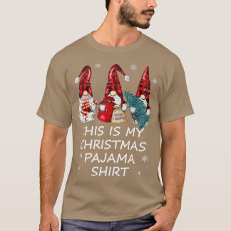 T-shirt This Is My Christmas Pajama Funny Santa Xmas