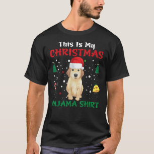 T-shirt This Is My Christmas Pajama Golden Retriever Dog S