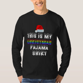 T-shirt This Is My Christmas Pajama Shirt LGBT Gay