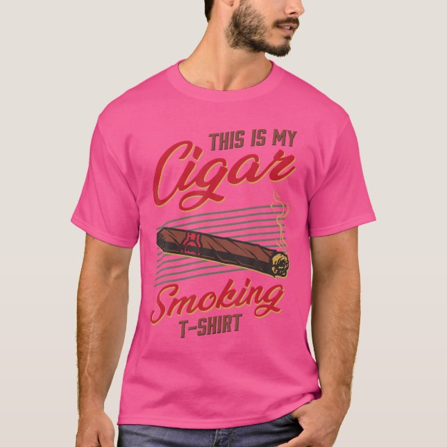 T-shirt This Is My Cigar Smoking Funny Smoker (Devant)