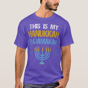 T-shirt This Is My Hanukkah Pajamakah Chanukah Pajama T-Sh