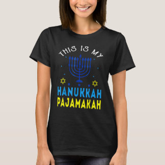 T-shirt This Is My Hanukkah Pajamakah Hanukkah Jewish Paja