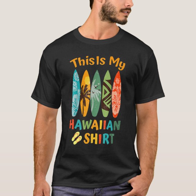 T-shirt This Is My Hawaiian Luau.Aloha Hawaii Beach Pineap (Devant)