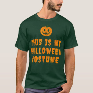 T-shirt This is my lazy halloween costume with Jack o Lant
