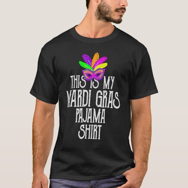 T-shirt This Is My Mardi Gras Costume Shirt Carnaval Party (Devant)