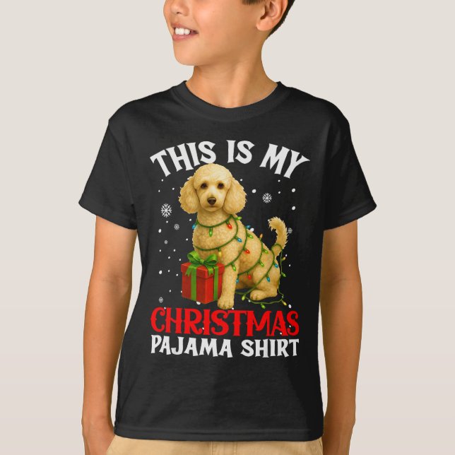 T-shirt This Is My Odle Christmas Pajama Shirt Xmas Pet Do (Devant)