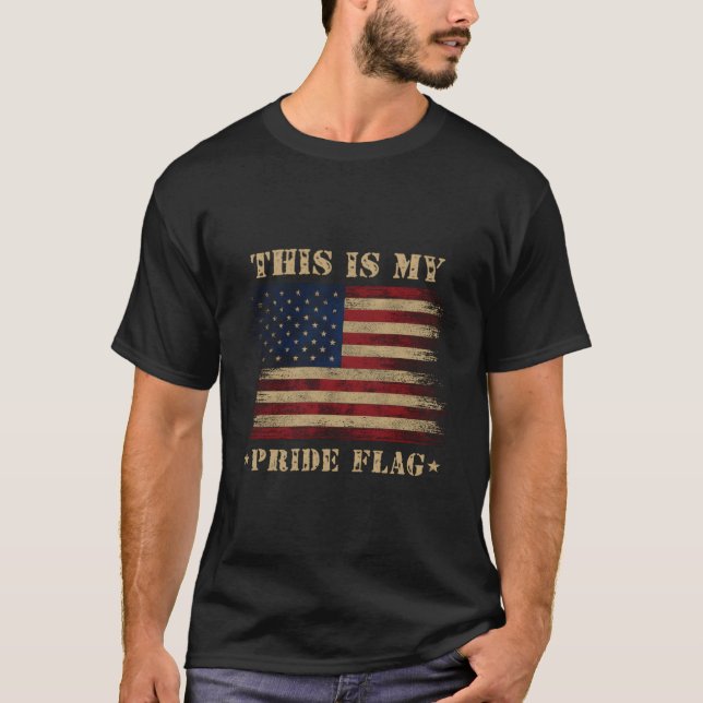 T-shirt This Is My Pride Flag American Usa 4Th Of July (Devant)