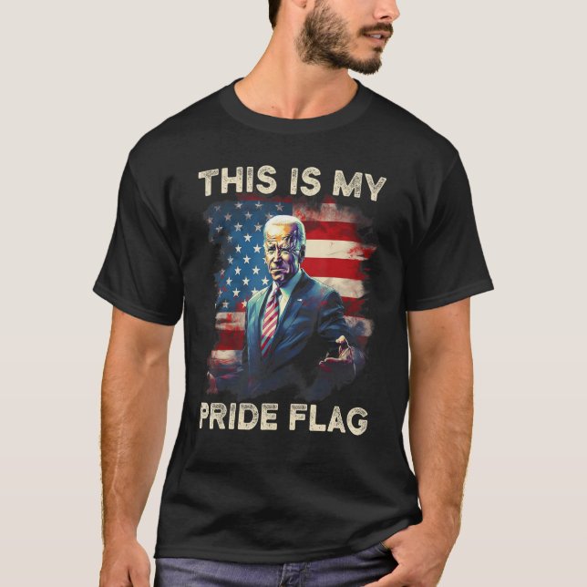 T-shirt This Is My Pride Flag USA American 4th of July Pat (Devant)