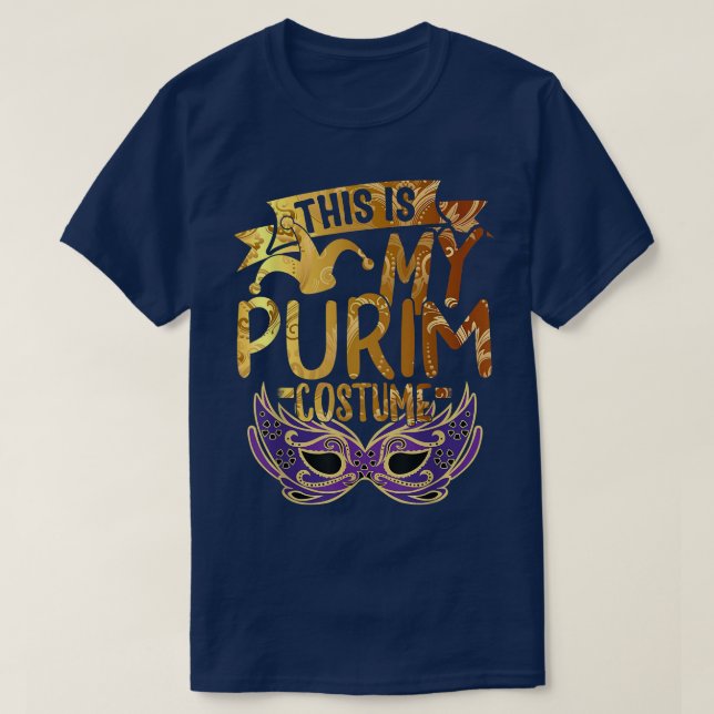 T-shirt This Is My Purim Costume Jewish Happy Purim Holida (Design devant)