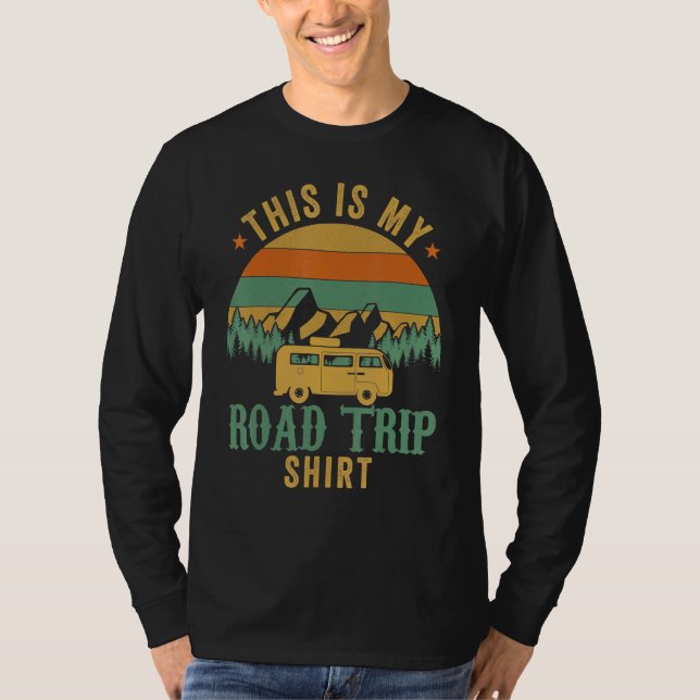 T-shirt This Is My Road Trip RV Camper Travel Family Vacat (Devant)