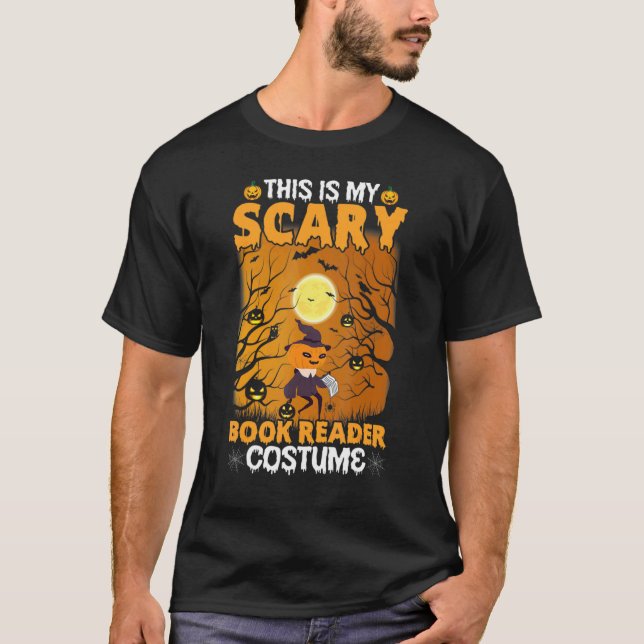 T-shirt This Is My Scary Book Reader Costume (Devant)