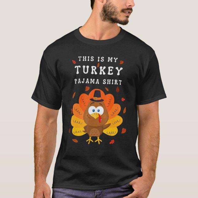 T-shirt This is My Turkey Pajama Tees  Pajamas Matching Fa (Devant)