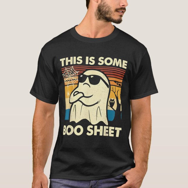 T-shirt This is Some Boo Sheet Ghost Retro Funny Halloween (Devant)